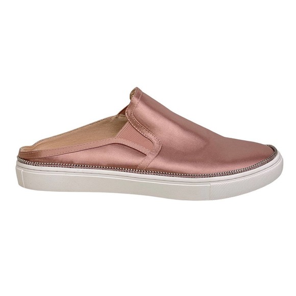 Botkier Womens Hayden Pink Round Toe Comfort Slip On Mule Zip Detail Shoe Sz 8 M - Picture 1 of 9